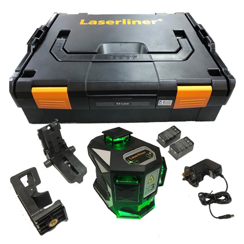 Kruislijnlaser Groen Laserliner - X3-LASER PRO