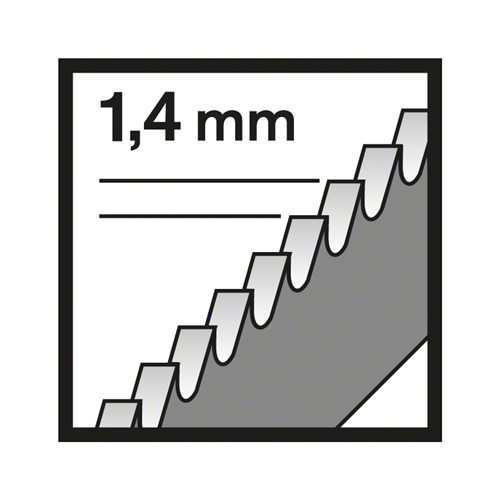 Decoupeerzaagblad Bosch Basic St.Stl - T118EFS 83MM SET à 5 ST