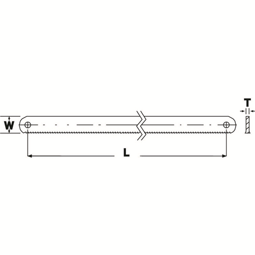 Metaalzaagblad Hss Sandflex Bahco - 300X0.65X13MM 24T SET à 2 ST