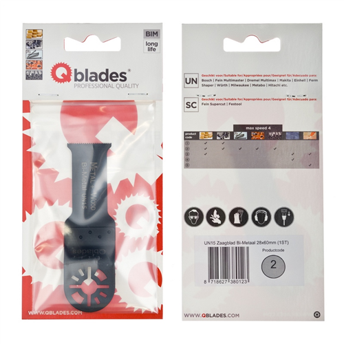 Multizaagblad Bimetaal Qblades Ois - UN15 28X60MM