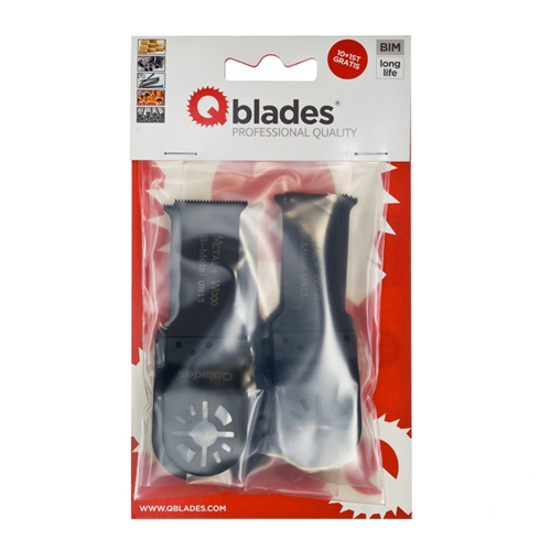 Multizaagblad Bimetaal Qblades Ois - UN15 28X60MM SET à 10+1 ST