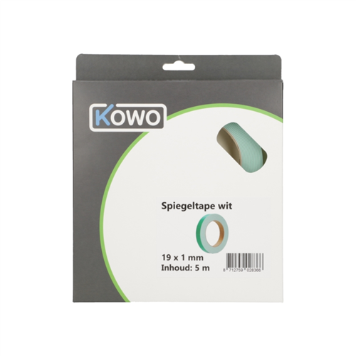 Spiegeltape Kowo - 19X1.0MM 5M WIT