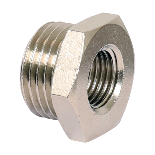 Verloopring Staal Vernikkeld Ironside - 1/2'' BU - 1/4'' BI SET à 2 ST