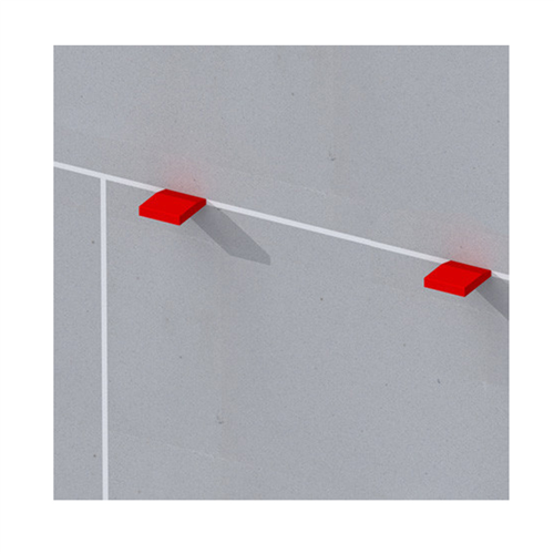 Stelwig Kunststof -  40X23X 5MM ROOD