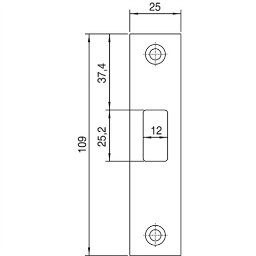 Sluitplaat Rvs Nemef - P624/17 HAAKSCHOOT