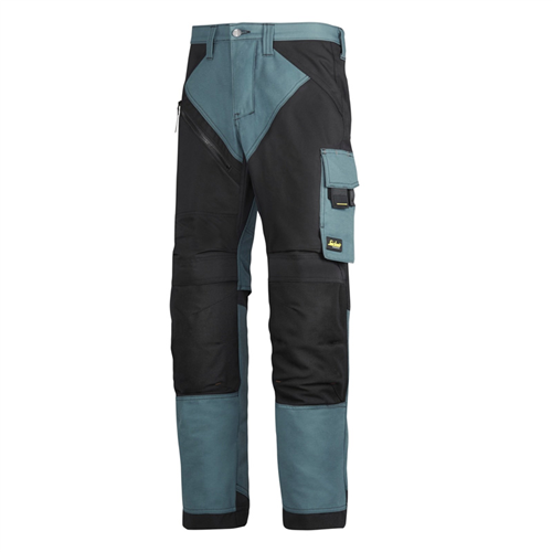 Werkbroek Ruffwork Snickers - 6303 PETROL/ZWART 054