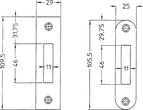 Sluitplaat Rvs Nemef - P636/17 KAST