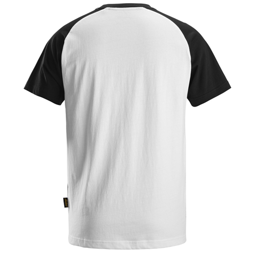 T-Shirt Classic Tweekleurig Snickers - 2550 WIT/ZWART XS