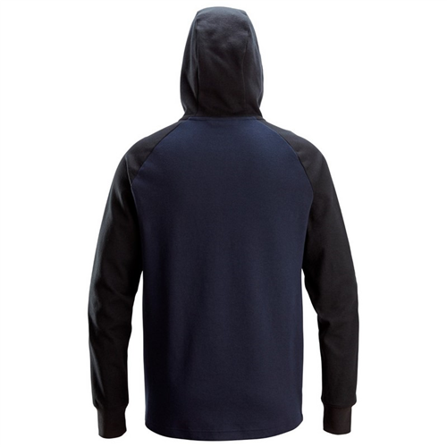 Sweatshirt Hoodie Tweekleurig Snickers - 2842 DONKERBLAUW/ZWART 3XL