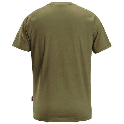 T-Shirt Logo Snickers - 2590 KHAKI GROEN S