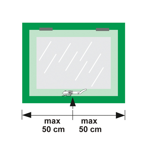 Combi-Raamuitzetter Rvs/Zwart Axa - AXAFLEX SECURITY 2660-20 SKG**