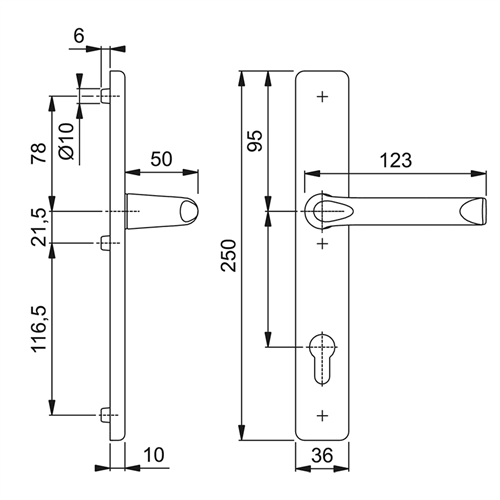 Veiligheidssmalschild F1 Hoppe - 2258/2257 PC72MM SKG**