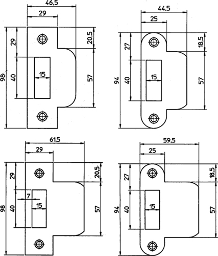 Sluitplaat Rvs Nemef - P635/17 LOOP