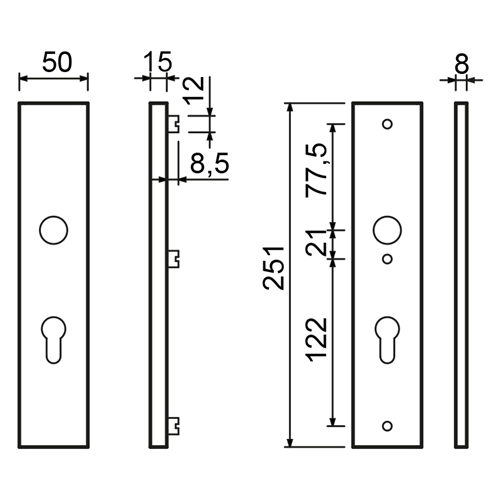 Veiligheidslangschild F1 Oxloc - KT72MM SKG***