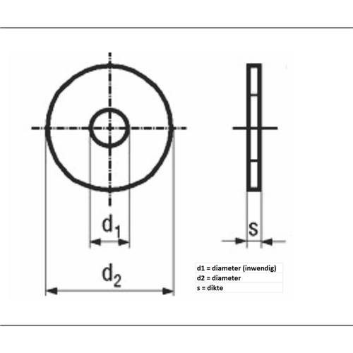 Carrosseriering Elvz Kelfort - M 6X18X1.60MM