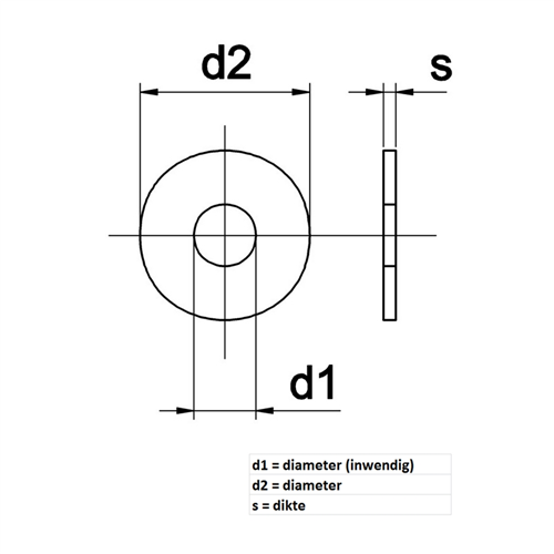 Carrosseriering Rvs A2 Kelfort - M 6X18X1.60MM