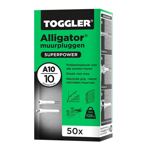 Plug Alligator Zonder Flens Toggler - A10 Ø10MM