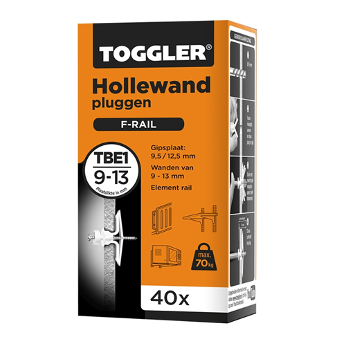 Hollewandplug Nylon Toggler - TBE1  9-13MM