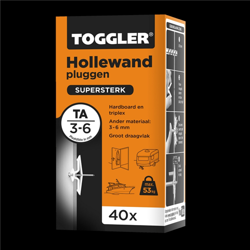 Hollewandplug Nylon Toggler - TA  3-6MM