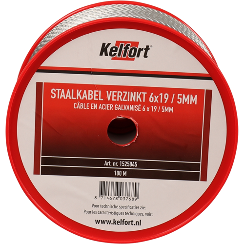 Staalkabel Elvz -  5.0MM 100M