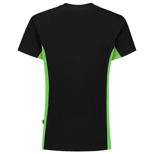 T-Shirt Bicolor Tricorp - 102004 ZWART/LIME XL