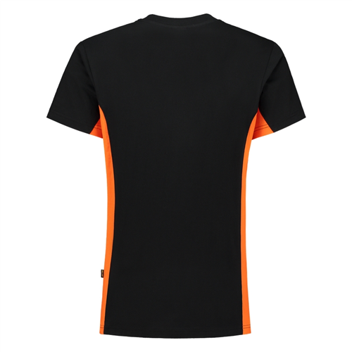 T-Shirt Bicolor Tricorp - 102004 ZWART/ORANJE XS