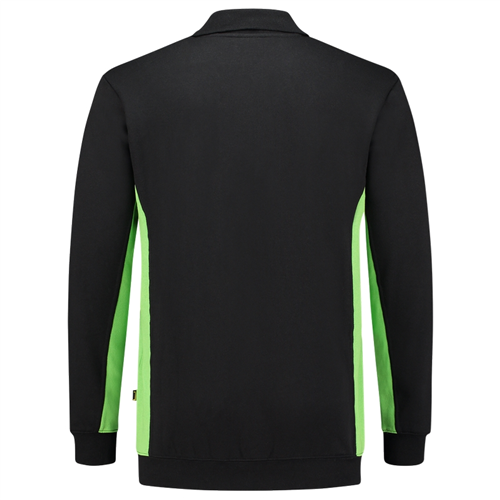 Polosweater Bicolor Tricorp - 302003 ZWART/LIME XXL