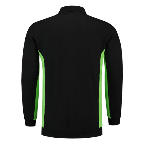 Polosweater Bicolor Borstzak Tricorp - 302001 ZWART/LIME XS