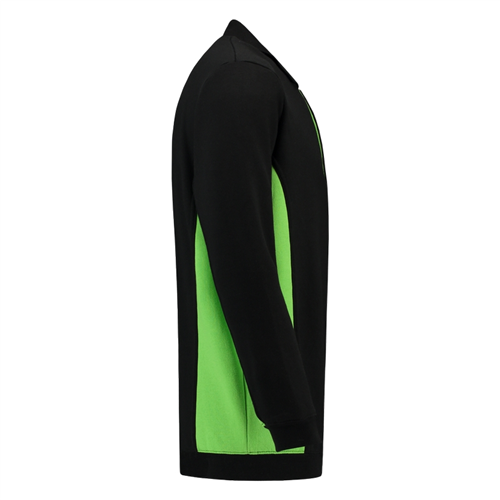 Polosweater Bicolor Borstzak Tricorp - 302001 ZWART/LIME S