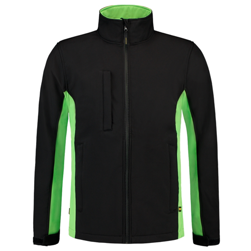 Jack Softshell Bicolor Tricorp - 402002 ZWART/LIME L