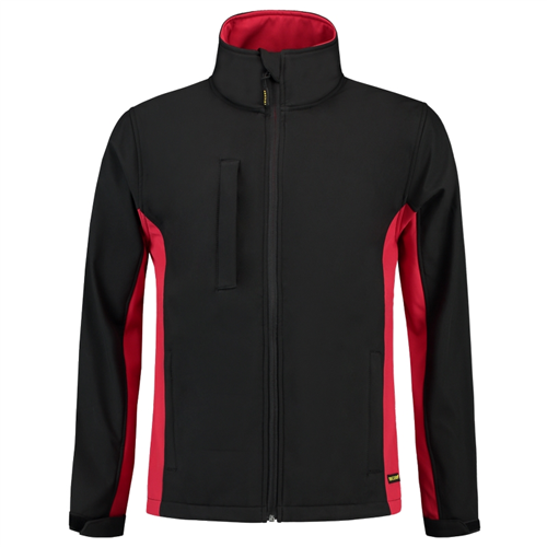 Jack Softshell Bicolor Tricorp - 402002 ZWART/ROOD XL