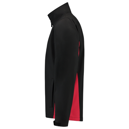 Jack Softshell Bicolor Tricorp - 402002 ZWART/ROOD XS