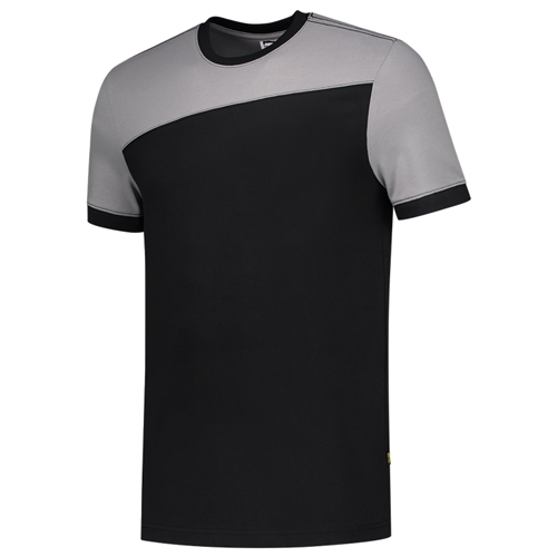 T-Shirt Bicolor Naden Tricorp - 102006 ZWART/GREY XL