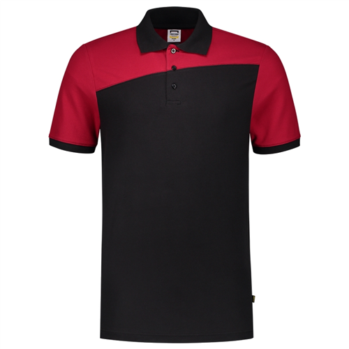 Poloshirt Bicolor Naden Tricorp - 202006 ZWART/ROOD 3XL