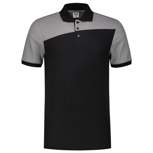 Poloshirt Bicolor Naden Tricorp - 202006 ZWART/GREY 3XL