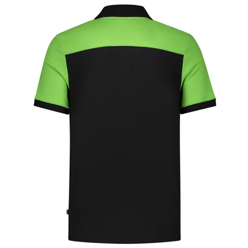 Poloshirt Bicolor Naden Tricorp - 202006 ZWART/LIME M