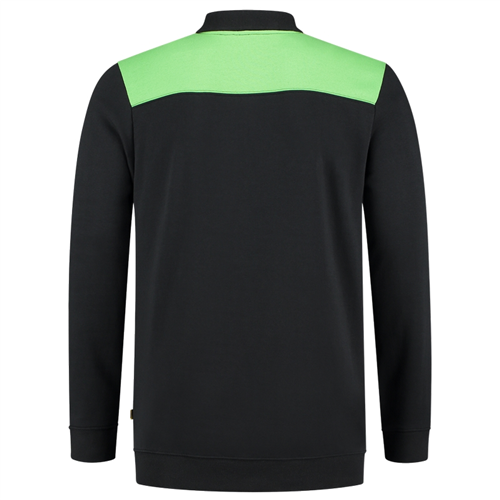 Polosweater Bicolor Naden Tricorp - 302004 ZWART/LIME XS