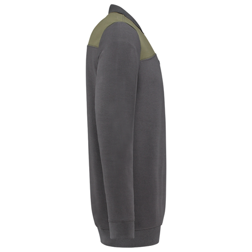 Polosweater Bicolor Naden Tricorp - 302004 DONKERGRIJS/ARMY M