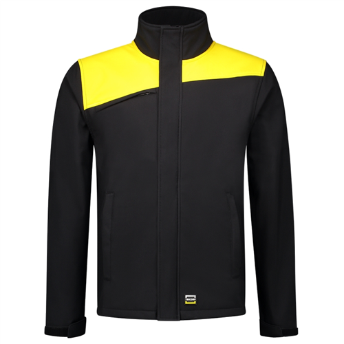 Jack Softshell Bicolor Naden Tricorp - 402021 ZWART/GEEL XXL