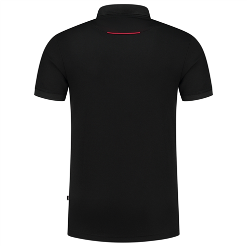 Poloshirt Bicolor Accent Tricorp - 202703 ZWART/ROOD XL