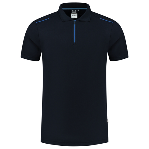 Poloshirt Bicolor Accent Tricorp - 202703 NAVY/ROYALBLUE XS