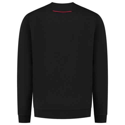 Sweater Bicolor Accent Tricorp - 302703 ZWART/ROOD XS