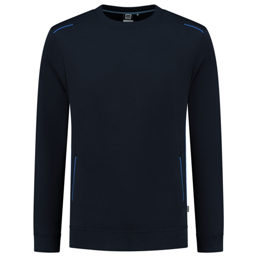 Sweater Bicolor Accent Tricorp - 302703 NAVY/ROYALBLUE S