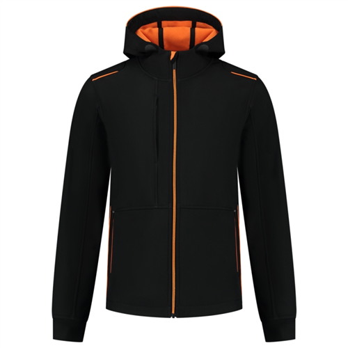 Jack Softshell Bicolor Accent Tricorp - 402705 ZWART/ORANJE XL