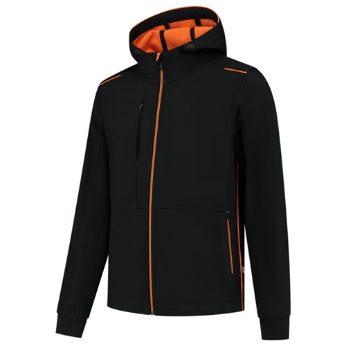 Jack Softshell Bicolor Accent Tricorp - 402705 ZWART/ORANJE 3XL