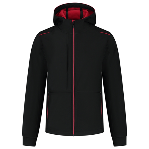 Jack Softshell Bicolor Accent Tricorp - 402705 ZWART/ROOD M