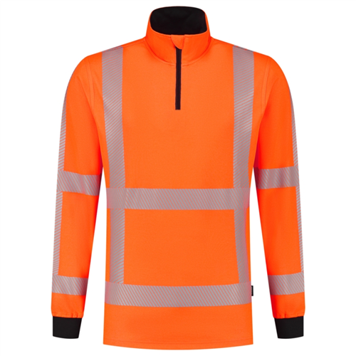 Sweatshirt 1/2 Zip Revisible Tricorp - 303701 ORANJE FLUOR S