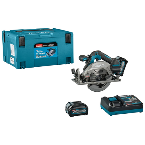 Accu Cirkelzaagmachine Makita 165Mm - HS012GD201 40.0V MAX