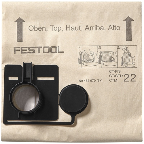 Filterzakken Papier Festool - FIS-CT22 SET à 20 STUKS