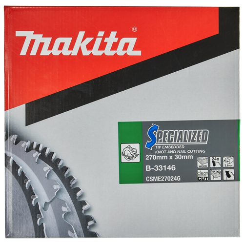 Cirkelzaagblad Hm Makita - 270X2.6X30MM 24T ATB